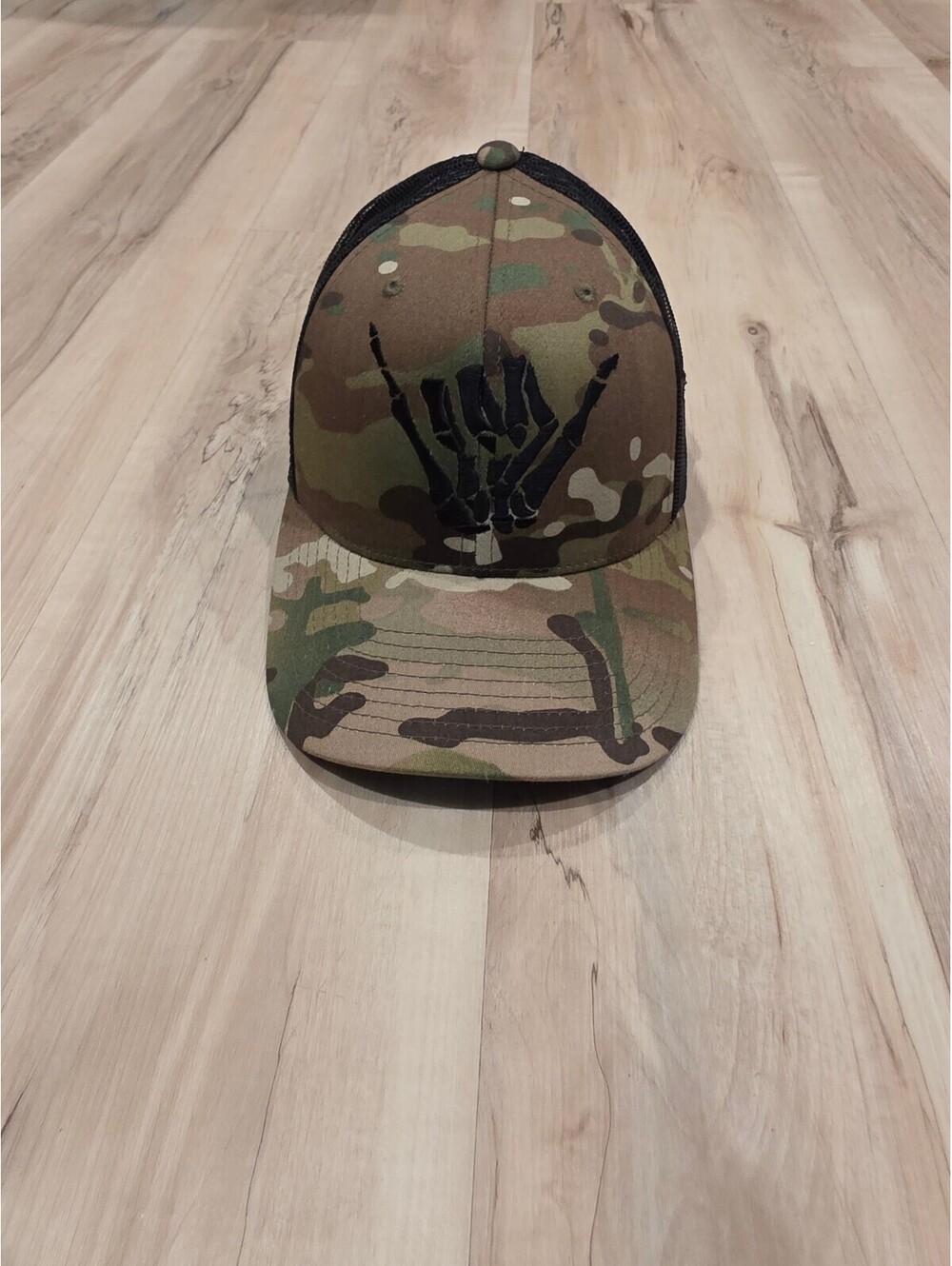 URT X C4 Foundation Camouflage Trucker Hat with None Shaka Embroidery